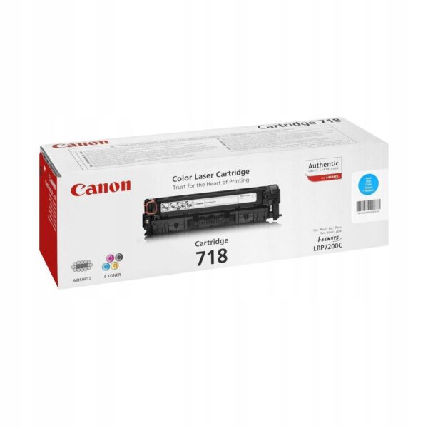 Oryginalny toner Canon CRG-718C 2661B002 błękitny (cyan)