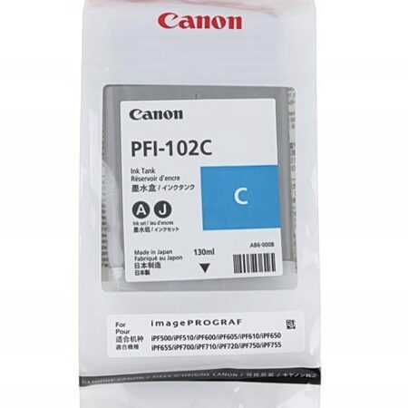 Oryginalny tusz PFI-102C 0896B001 do Canon iPF500 iPF700 iPF755 (05.2026)