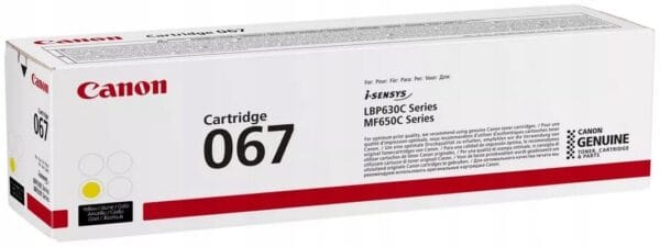 Oryginalny toner Canon CRG-067Y 5099C002 Yellow