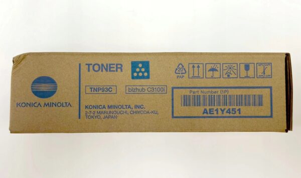 Oryginalny toner TNP-93C (TNP93C) AE1Y451 Konica Minolta bizhub C3100i