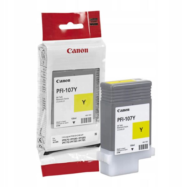 Oryginalny tusz PFI-107Y 6708B001 do Canon iPF 680 685 780 785 (2027)