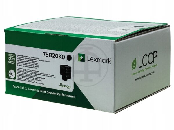 Toner 75B20K0 do Lexmark CS 727 728 CX727 13K