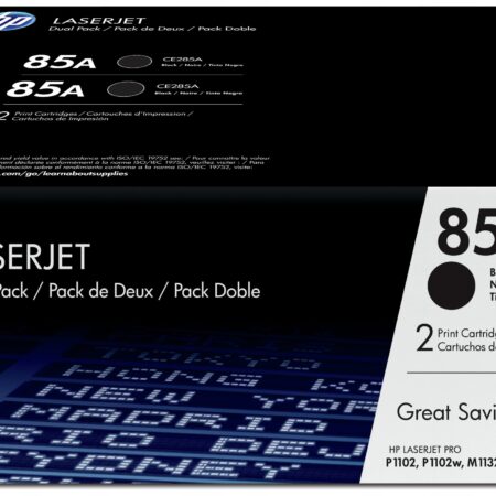 Oryginalny zestaw tonerów HP 85A CE285AD black dwupak