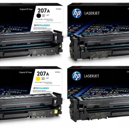Zestaw oryginalnych tonerów HP 207A W2210A W2211A W2212A W2213A 4szt. CMYK
