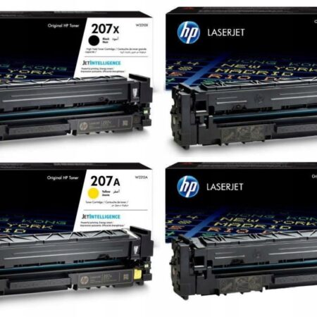 Zestaw oryginalnych tonerów HP 207X W2210X W2211A W2212A W2213A
