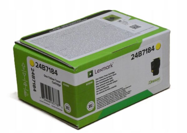 Oryginalny toner 24B7184 Yellow do Lexmark XC2240, XC4240, XC4240i