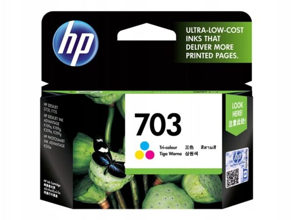 Oryginalny tusz HP 703/300 CD888AE trójkolorowy do HP D730 F735 K209A K510A