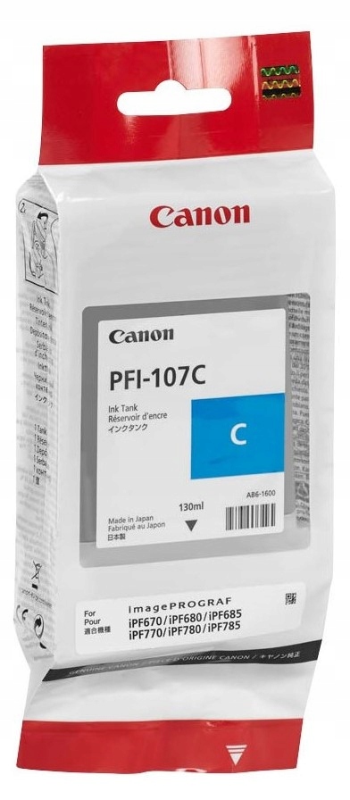 Oryginalny tusz PFI-107C 6706B001 do Canon iPF 680 685 780 785 (2027)