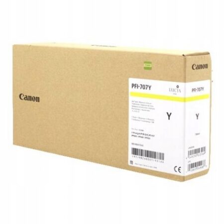 Oryginalny tusz PFI-707Y 9824B001 700ml do Canon iPF830 iPF840 iPF850