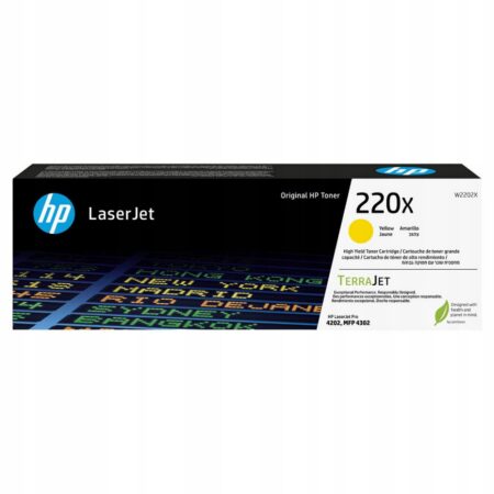 Oryginalny toner HP 220X W2202X YELLOW HP Color LaserJet Pro 4201 4301 4303