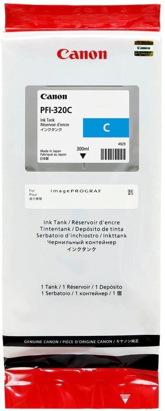 Oryginalny tusz PFI-320C 2891C001 Cyan do Canon iPF TM 200 205 300 305