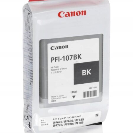 Oryginalny tusz PFI-107BK 6705B001 do Canon iPF 680 685 780 785 (2027)