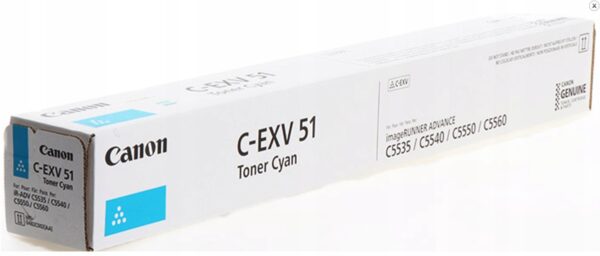 Oryginalny toner C-EXV51LC 0485C002 Canon iR ADV C5535, C5540, C5550, C5560